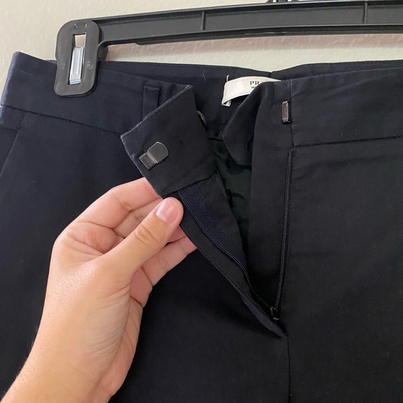 Prada Black Flat Front Straight Leg Dress Pants Size 44 US 8 - Picture 3 of 7